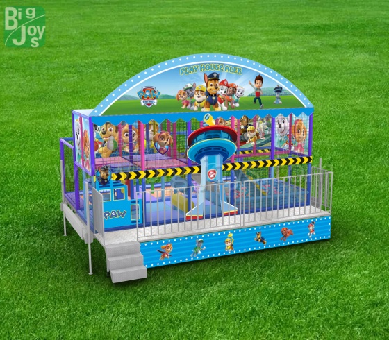 Trailer Playground With Cartoon Theme